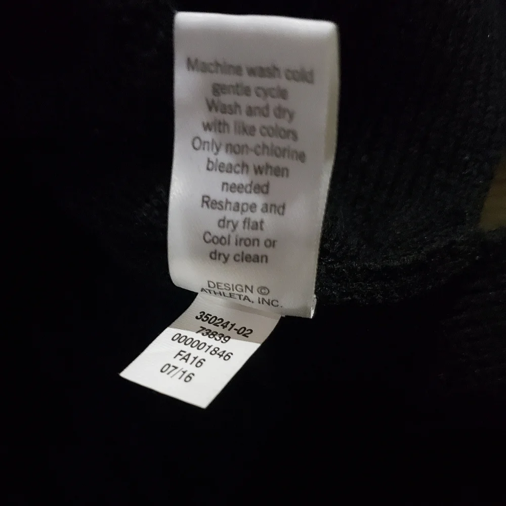 Athleta Sweater Black Honeycomb Sweater - Picture 5 of 5